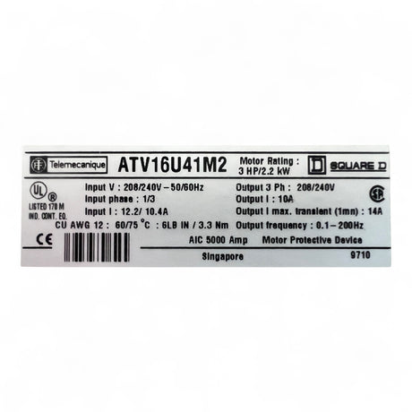 HOMAG Holzma Frequenzumrichter Altivar 16 ATV-16 U41M2G1 &nbsp;- Teile-Nr. 4-008-39-0407 – Ansicht 14