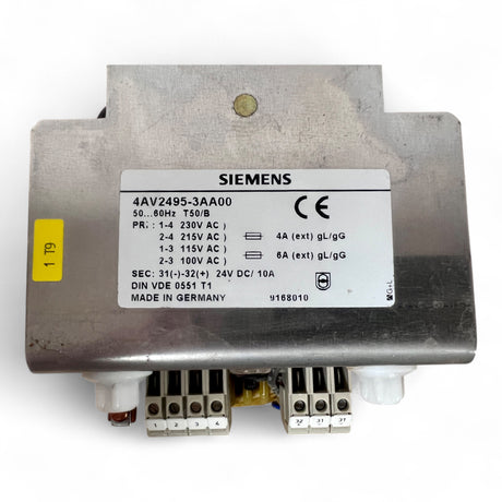 SIEMENS Stromversorgung 4AV2495-3AA00 24VDC 10A Transformator Power Supply – Ansicht 6