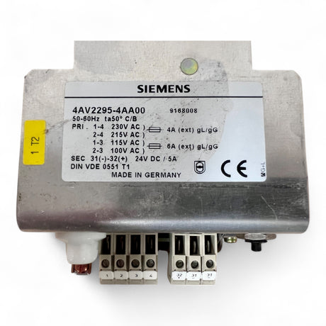 SIEMENS Steuertransformator 4AV2295-4AA00 mit 24V DC Ausgang – Ansicht 6