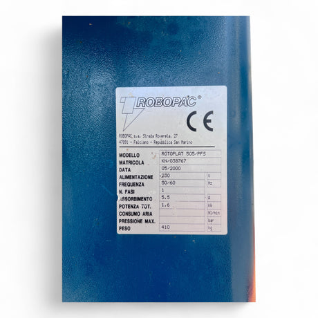 ROBOPAC Stretchwickler ROTOPLAT 508/PFS – Palettenwickelmaschine mit Drehteller Art.-Nr. KN038767 – Ansicht 8