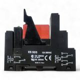 Schrack Relais RT424024 mit Sockel ES 50/3 – Relaisfassung | Relay Socket | Art.-Nr. ES50/3 – Ansicht 3