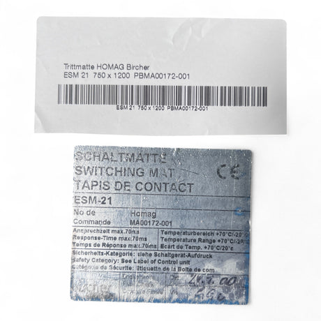 Homag Bircher Trittmatte Sicherheits-Schaltmatte ESM-21 HOMAG Artikelnummer 4-008-32-0477 – Ansicht 4