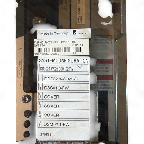 Bosch Rexroth Indramat Servoregler DDS02.1-W025-D für Homag BAZ 32 Digital AC Servo Controller Art.-Nr. DDS02.1-W025-D