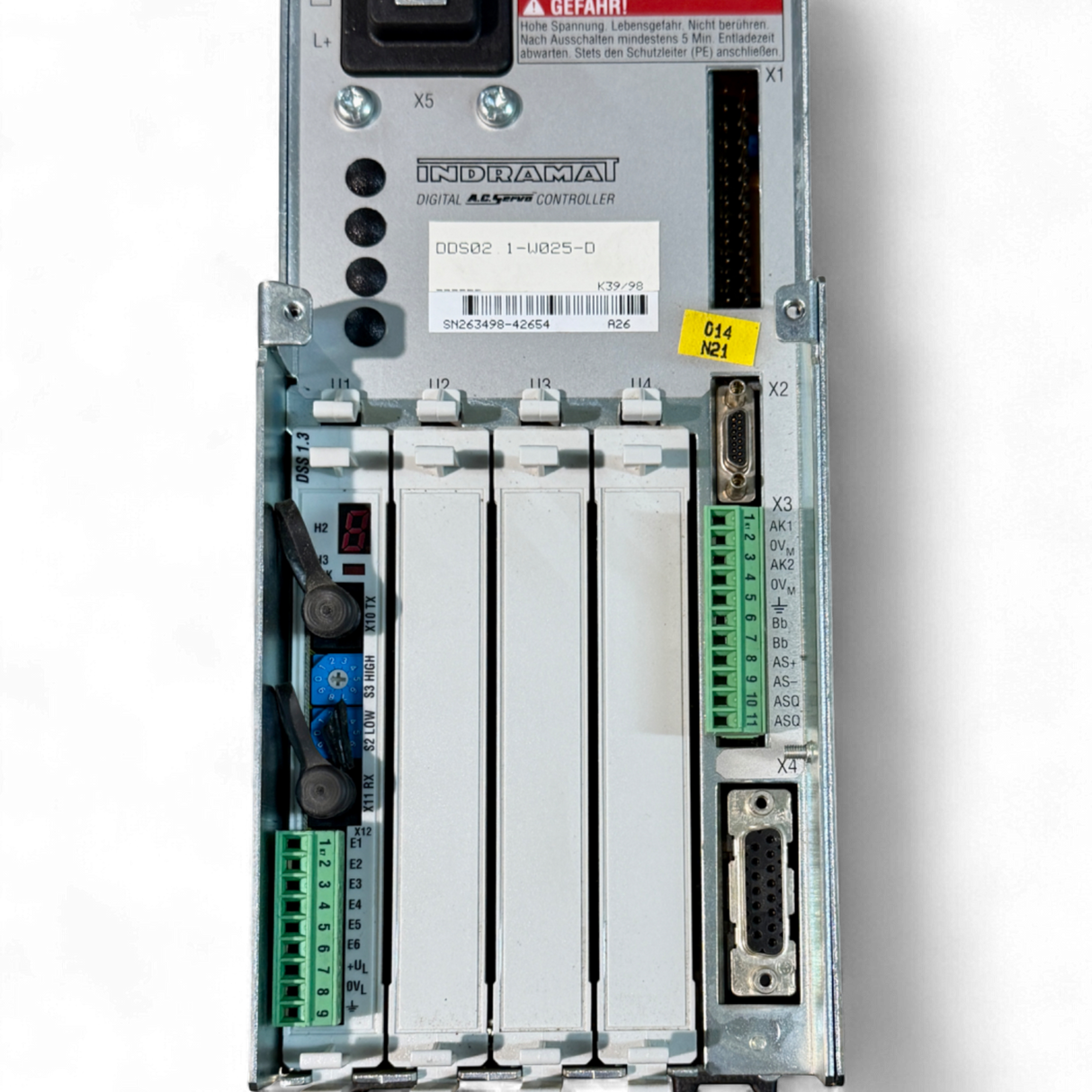 Bosch Rexroth Indramat Servoregler DDS02.1-W025-D für Homag BAZ 32 Digital AC Servo Controller Art.-Nr. DDS02.1-W025-D