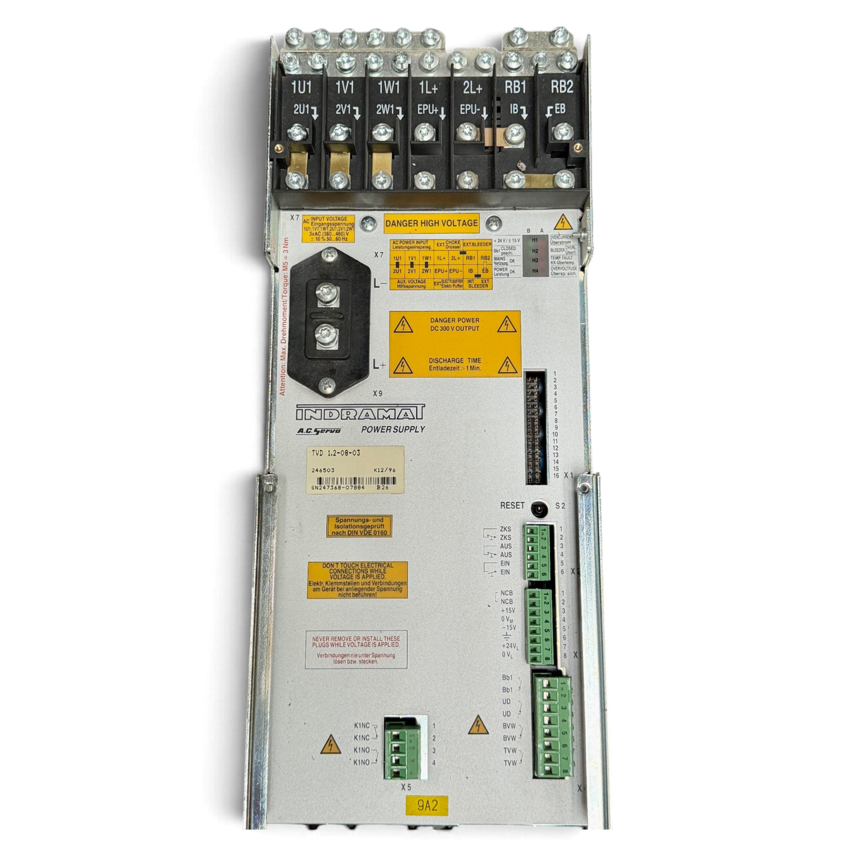 Indramat TVD 1.2-08-03 A.C. Servo Netzteil Power Supply 246503
