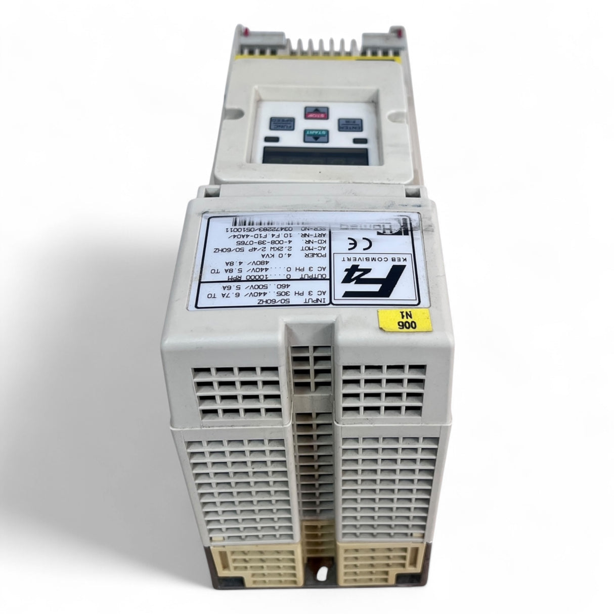 KEB COMBIVERT F4 Frequenzumrichter 10.F4.F1D-4040/Z 2.2 kW 4.0 kVA Motorleistung mit RS232-Toslink Modul – Ansicht 4