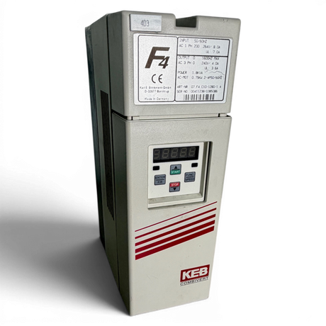 KEB COMBIVERT F4 Frequenzumrichter Art.-Nr. 07.F4.C1D-1280 V1.4 inkl. Bedienfeld 00.F4.010-2009 – Ansicht 2