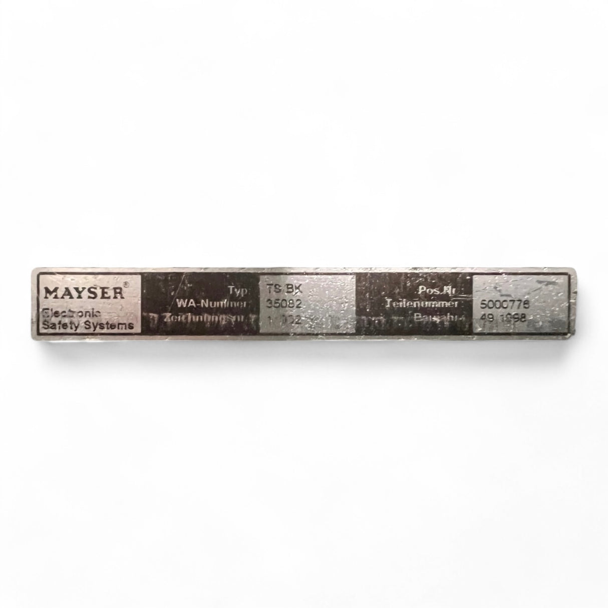 MAYSER Trittmatte Sicherheitsschaltmatte 1600 x 1000 x 11 mm Typ TS/BK Art.Nr.5090776 z.B. für IMA Maschinen – Ansicht 8