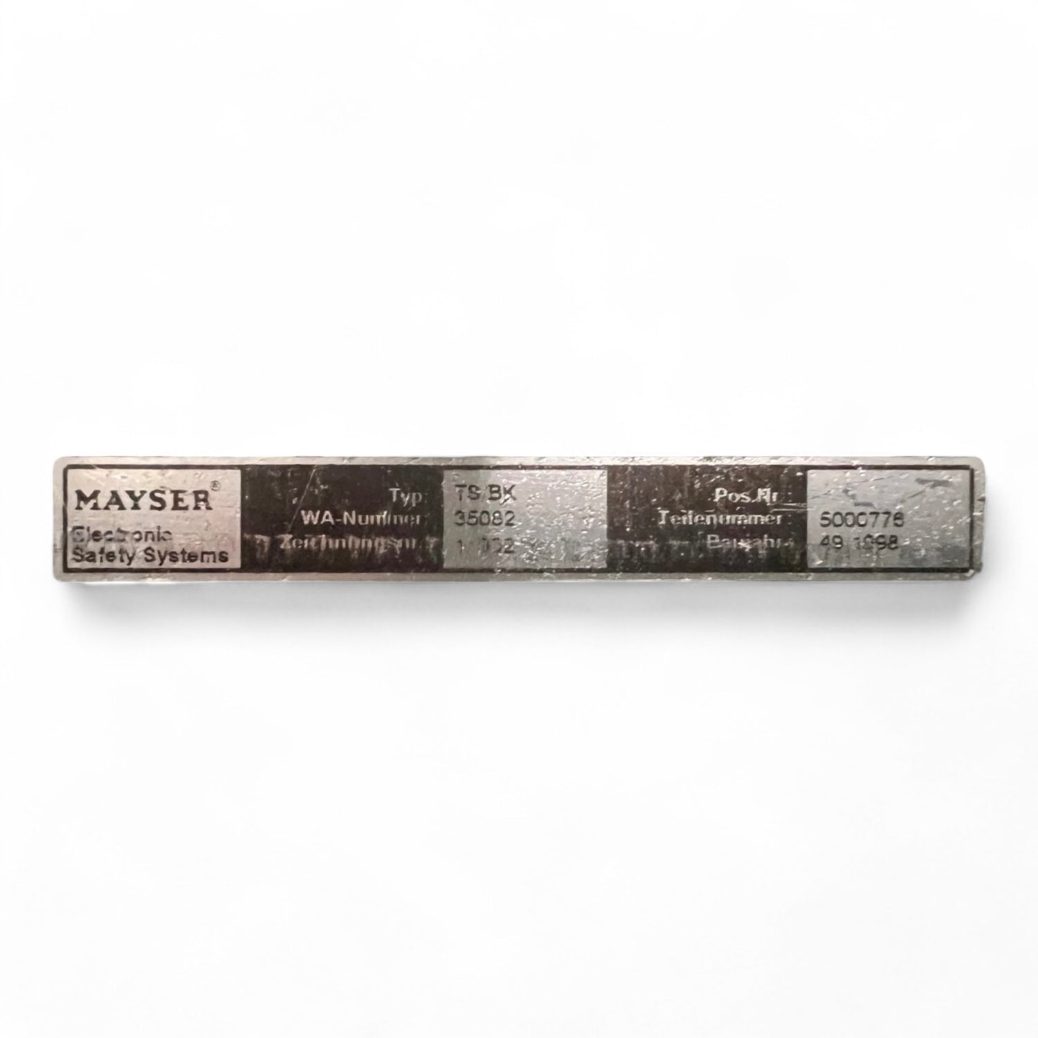 MAYSER Trittmatte Sicherheitsschaltmatte 1600 x 1000 x 11 mm Typ TS/BK Art.Nr.5090776 z.B. für IMA Maschinen – Ansicht 8