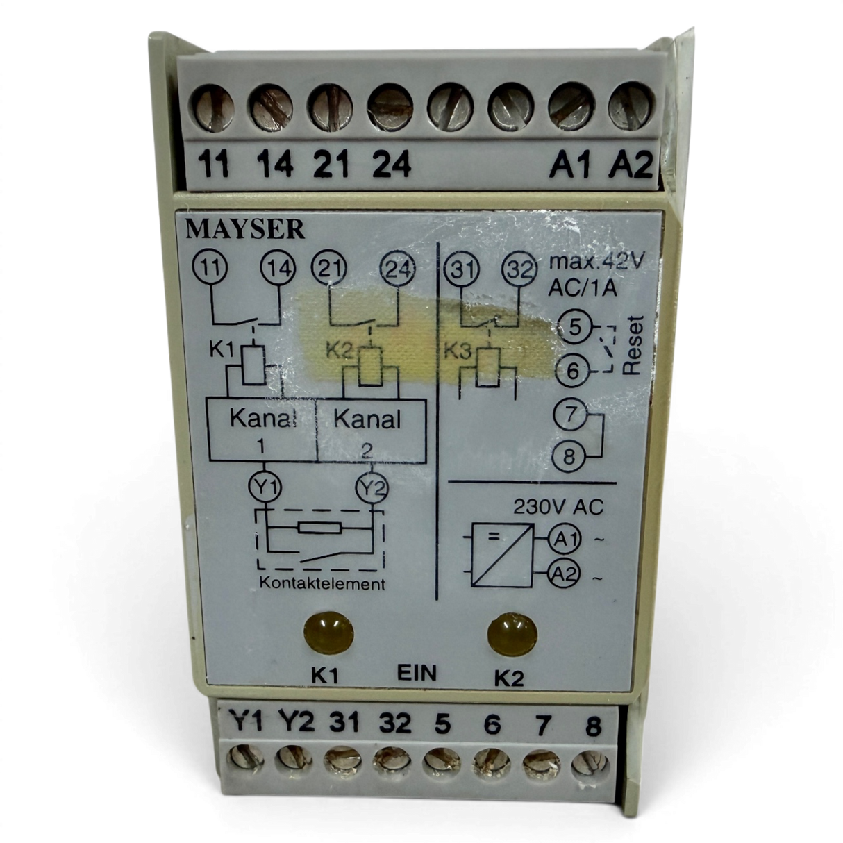 Mayser SG-EFS 134 ZK2/1 L20ms Sicherheitsschaltgerät Sicherheitsrelais