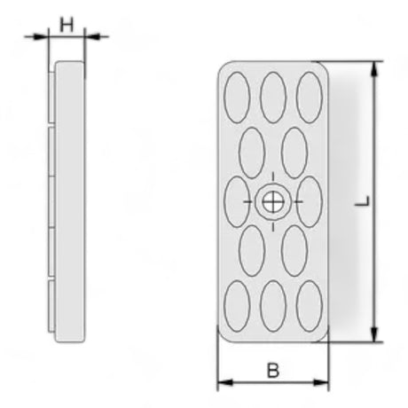 SCHMALZ Innospann ISRPL 66x26x8.5 NK-45 d12 Reibplatte Art-Nr.: 10.01.15.00344 – Ansicht 2
