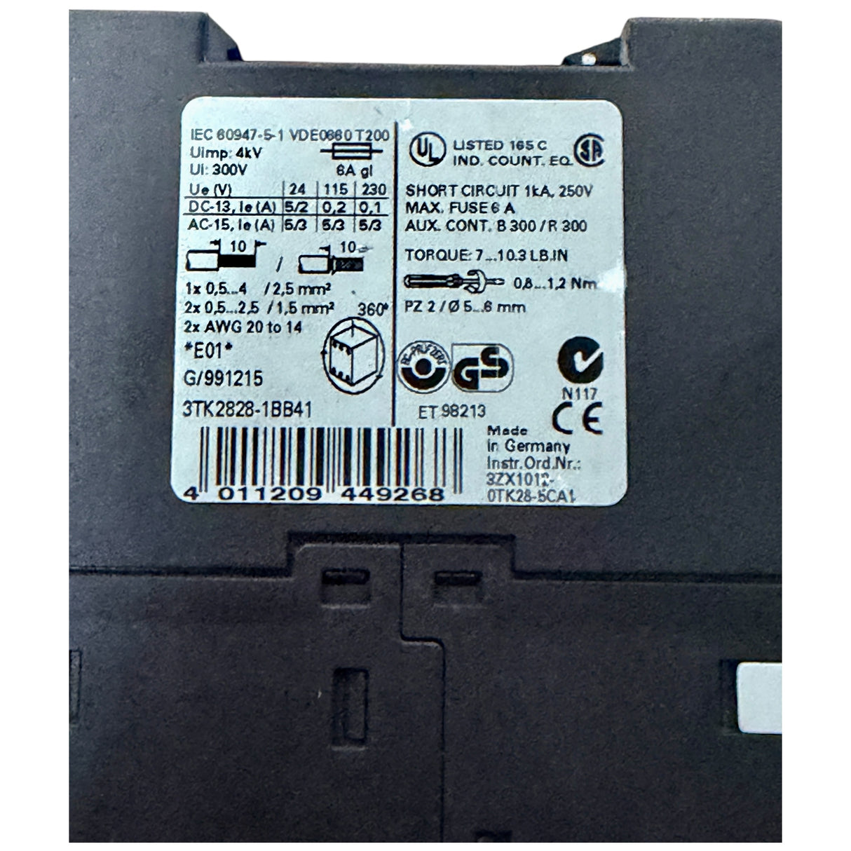Siemens Siguard Sicherheitsrelais Art Nr 3TK2828 1BB41 – Ansicht 6