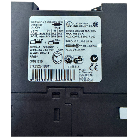 Siemens Siguard Sicherheitsrelais Art Nr 3TK2828 1BB41 – Ansicht 6