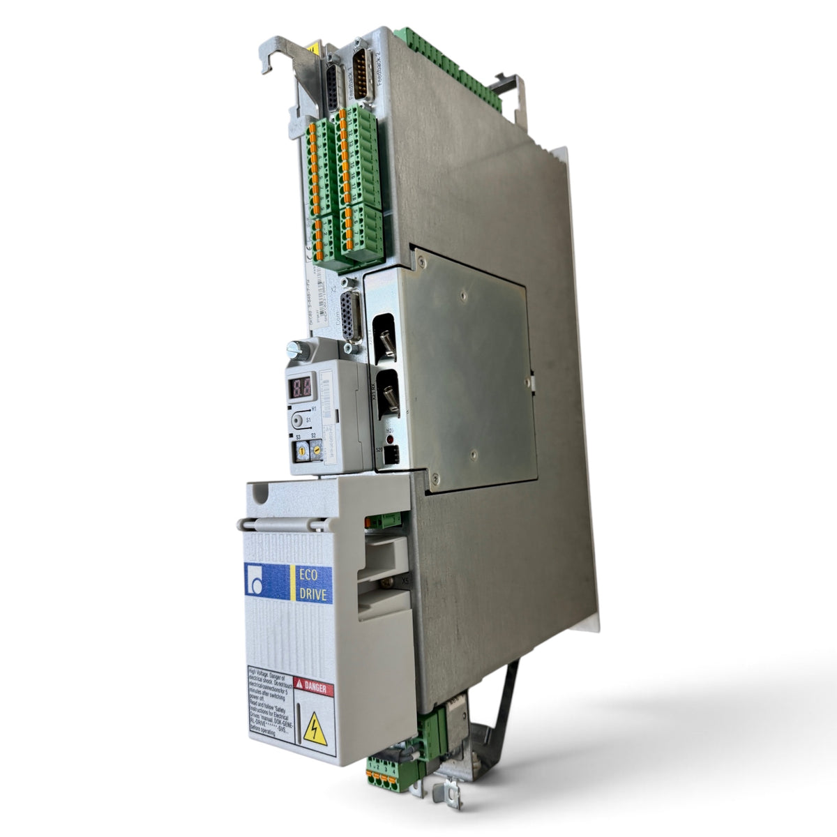 Rexroth Indramat EcoDrive03 Antriebsregelgerät DKC02.3-040-7-FW · SERCOS · 40 A · 3 AC 380–480 V · SN DKC023-10085