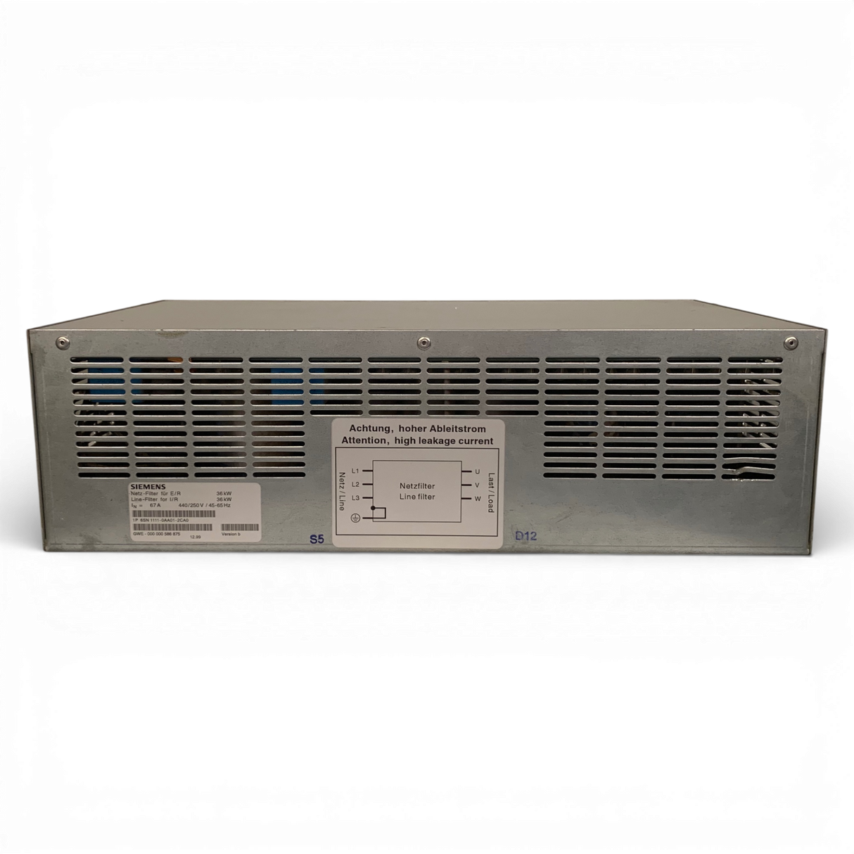 SIEMENS Netz-Filter (I/R) 36kW 6SN111-0AA01 Art.-Nr. 6SN111-0AA01