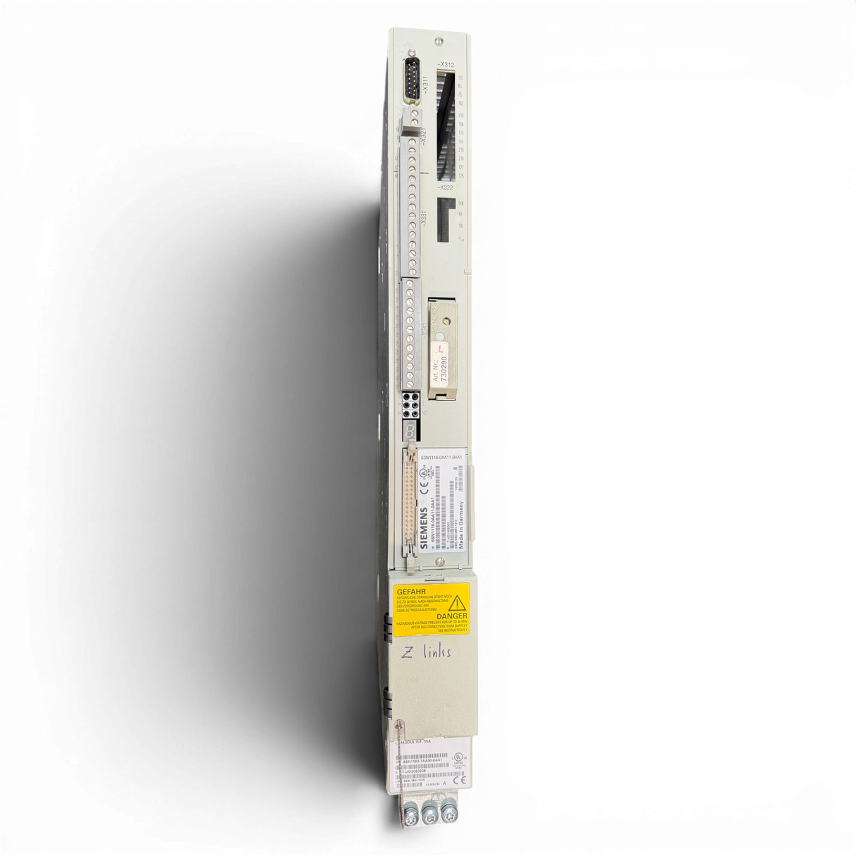 SIEMENS SIMODRIVE LT-Modul INT. 15A Art.-Nr. 6SN1123-1AA00-0AA1 / 6SN1118-0AA11-0AA1 passend z. B. für IMA 610 V – Ansicht 3