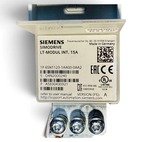 SIEMENS SIMODRIVE LT-Modul INT. 15A Art.-Nr. 6SN1123-1AA00-0AA2 / 6SN1118-0AA11-0AA1 passend z. B. für IMA 610 V – Ansicht 8