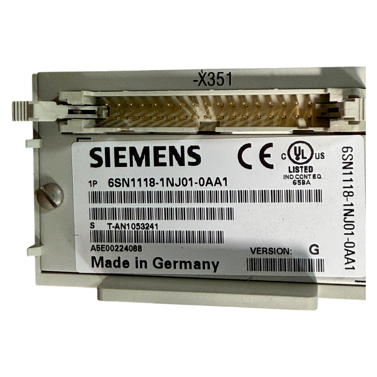 Siemens SIMODRIVE Regelungsbaugruppe Art.-Nr. 6SN1118-1NJ01-0AA1 Seriennummer T-AN1053241 – Ansicht 11