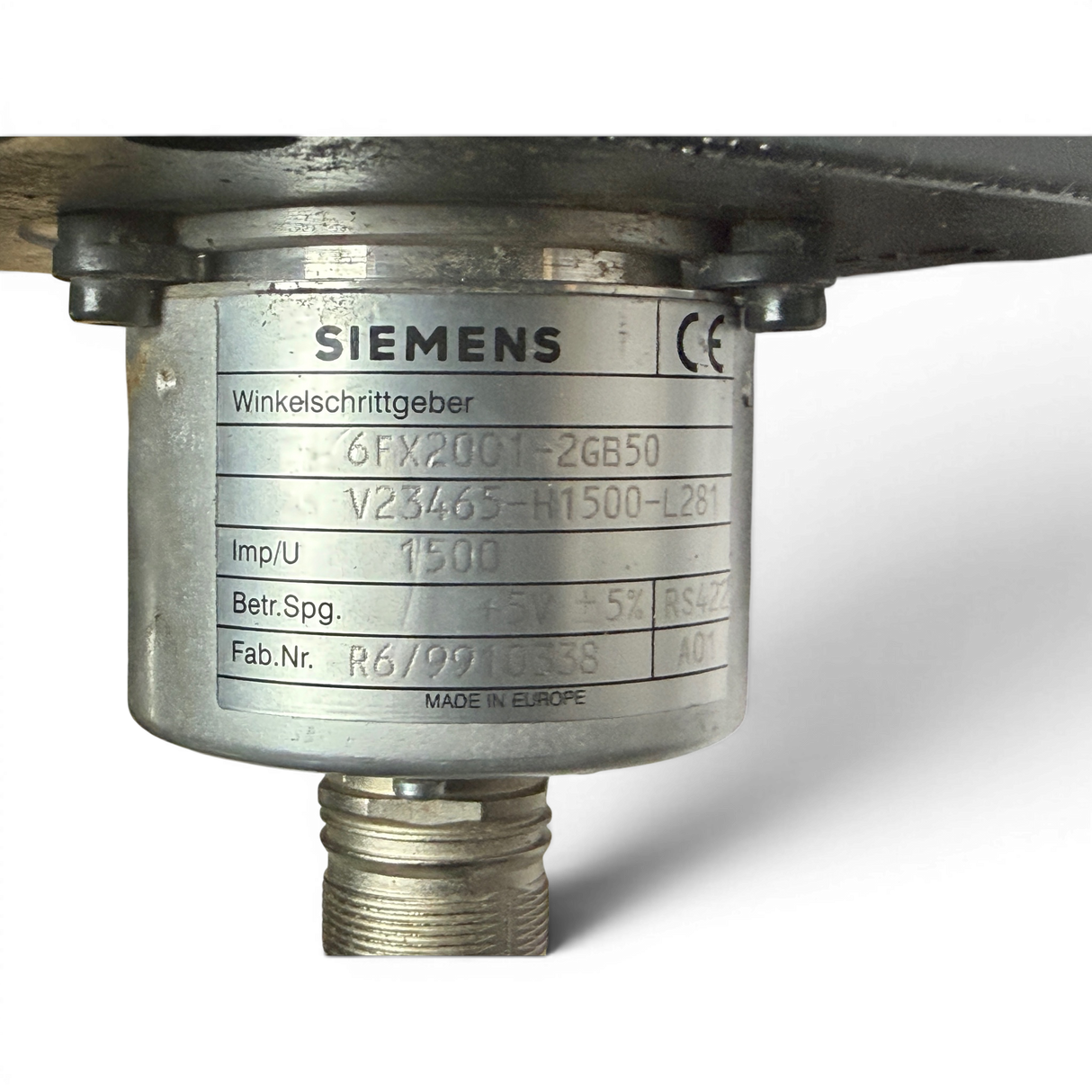 Siemens 1FT5062-1AG71-4EA0 3~ Permanent Magnet Servomotor Art.-Nr. 1FT5062-1AG71-4EA0 – Ansicht 3