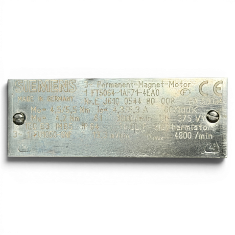 Siemens 1FT5064-1AF71-4EA0 – Servomotor 3~ Permanent-Magnet IMA CNC – Ansicht 7