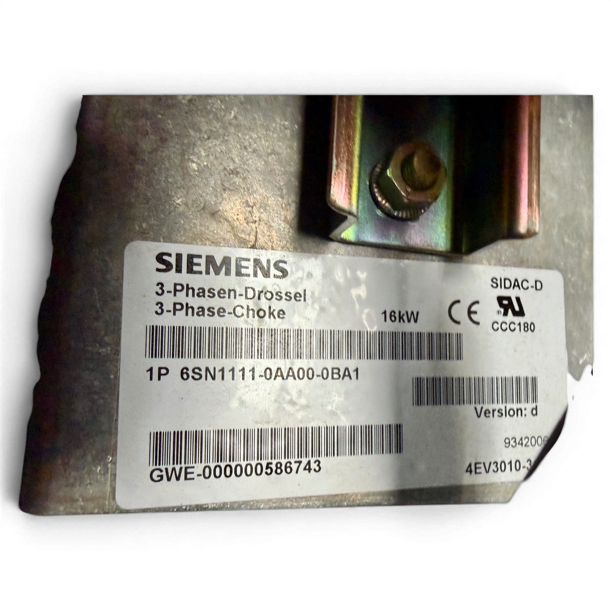Siemens Netzfilter 16 kW HOMAG IMA BAZ 410 610 Art.-Nr. 6SN1111-0AA01-0BA1 – Ansicht 7