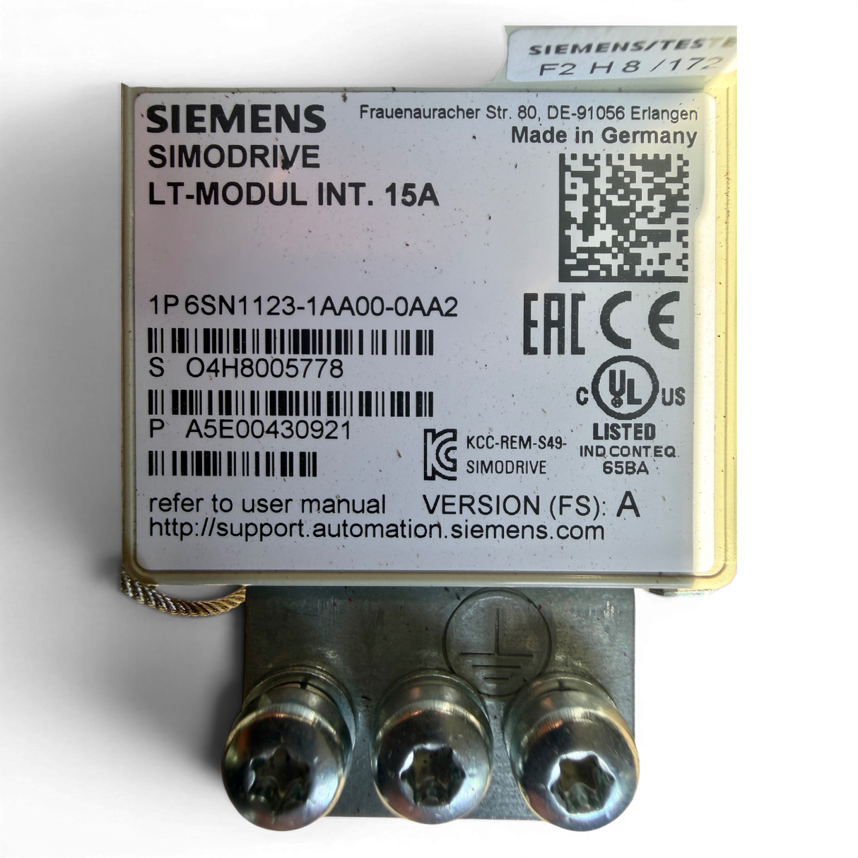 Siemens SIMODRIVE LT-MODUL INT. 15A Art.-Nr. 6SN1123-1AA00-0AA2 – Ansicht 6