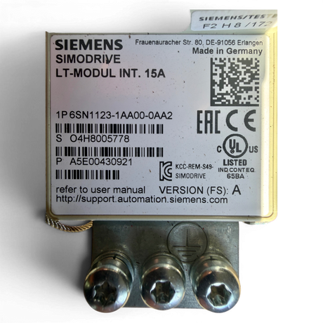 Siemens SIMODRIVE LT-MODUL INT. 15A Art.-Nr. 6SN1123-1AA00-0AA2 – Ansicht 6