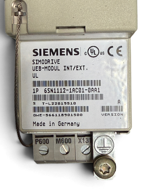 Siemens SIMODRIVE LT-MSiemens SIMODRIVE UEB-Modul INT/EXT Art.-Nr. 6SN1112-1AC01-0AA1 Seriennummer T-L22019510 – Ansicht 6