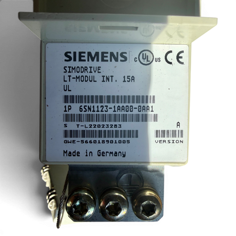 Siemens SIMODRIVE LT-Modul INT. 15A Art.-Nr. 6SN1123-1AA00-0AA1 für IMA CNC und Industrieanlagen – Ansicht 3