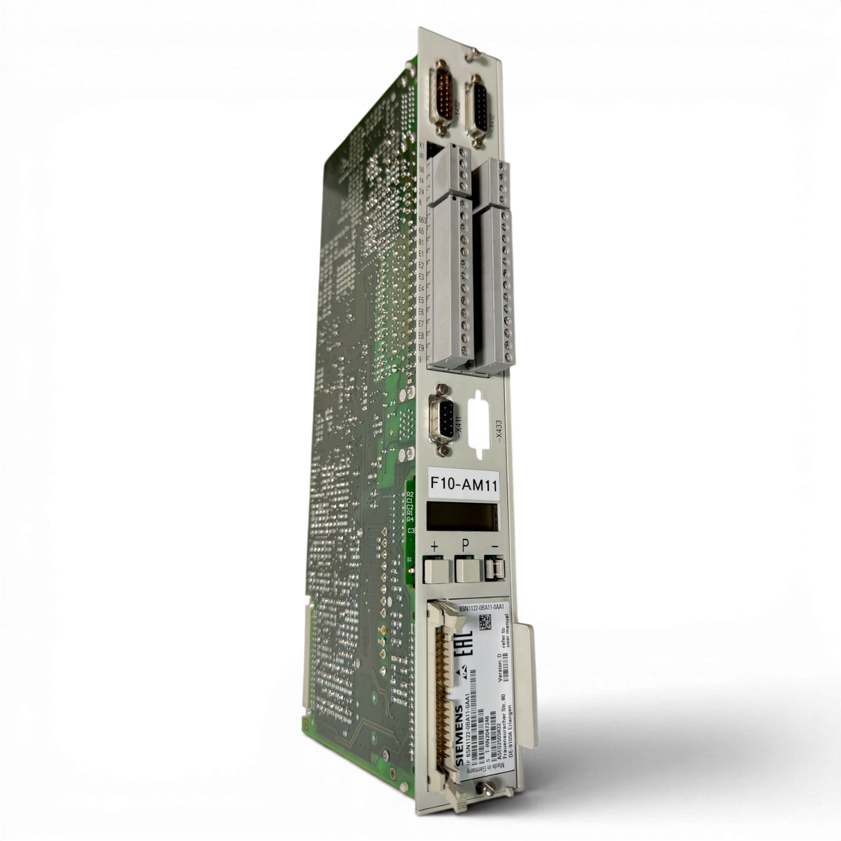 Siemens SIMODRIVE Regelungsbaugruppe Art.-Nr. 6SN1122-0BA11-0AA1 Seriennummer T-RN2047248 – Ansicht 2