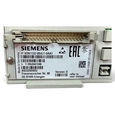 Siemens SIMODRIVE Regelungsbaugruppe Art.-Nr. 6SN1122-0BA11-0AA1 Seriennummer T-RN2047248 – Ansicht 7