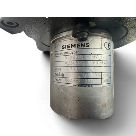 Siemens Servomotor 1FT1066-1AC71-4EA0 mit Siemens Winkelgeber 6FX2001-2EB50 – Ansicht 5