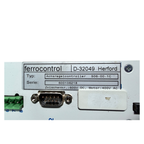Ferrocontrol Achsregelcontroller S06-00-1C – DARC Digitaler Servoregler – Ansicht 6