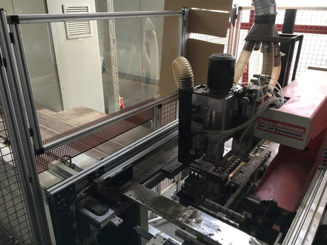 PRIESS & HORSTMANN BAT CNC Bohr und Einpressmaschine Türenfertigung Beschlagbohrmaschine – Ansicht 4
